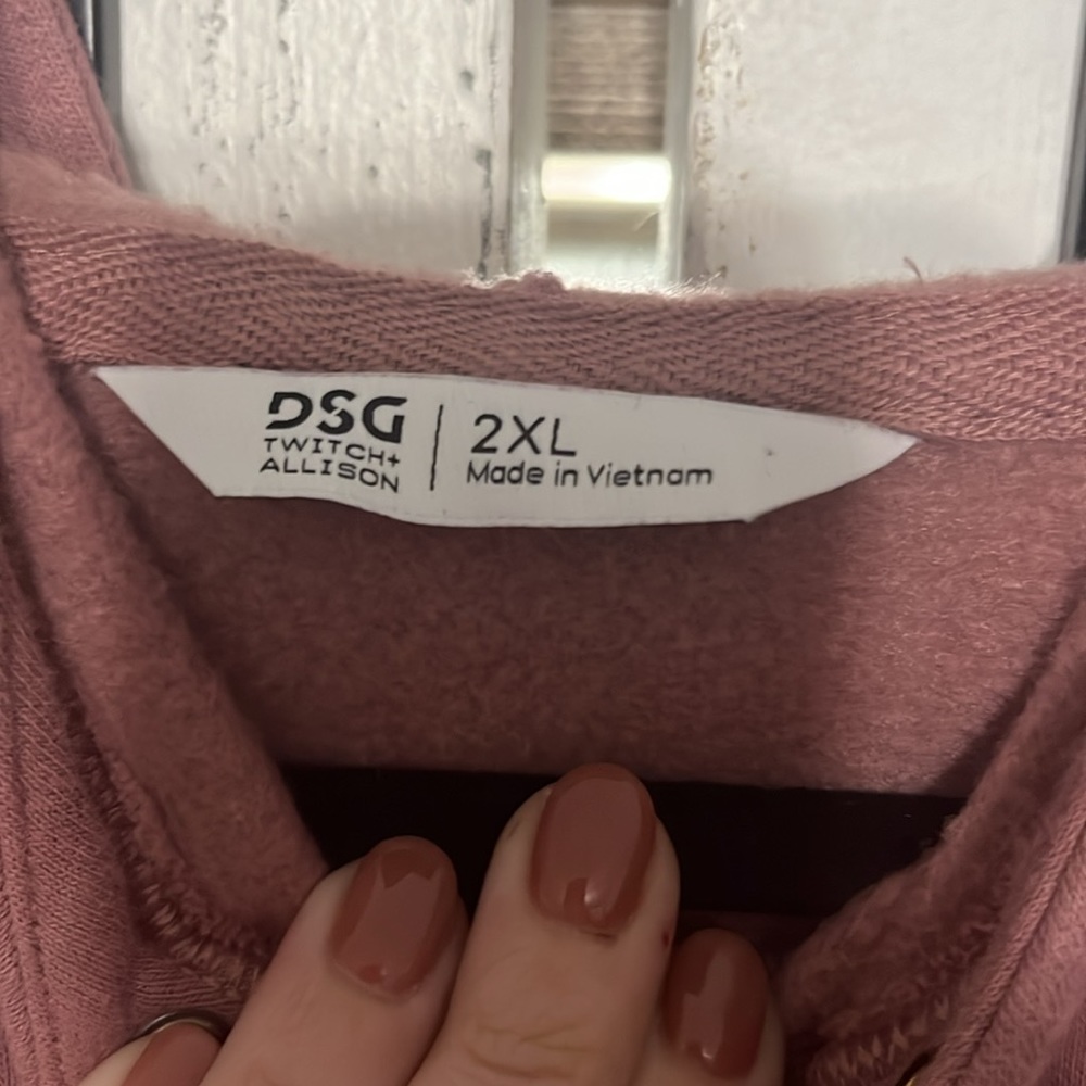Dusty pink hoodie - Picture 3 of 4